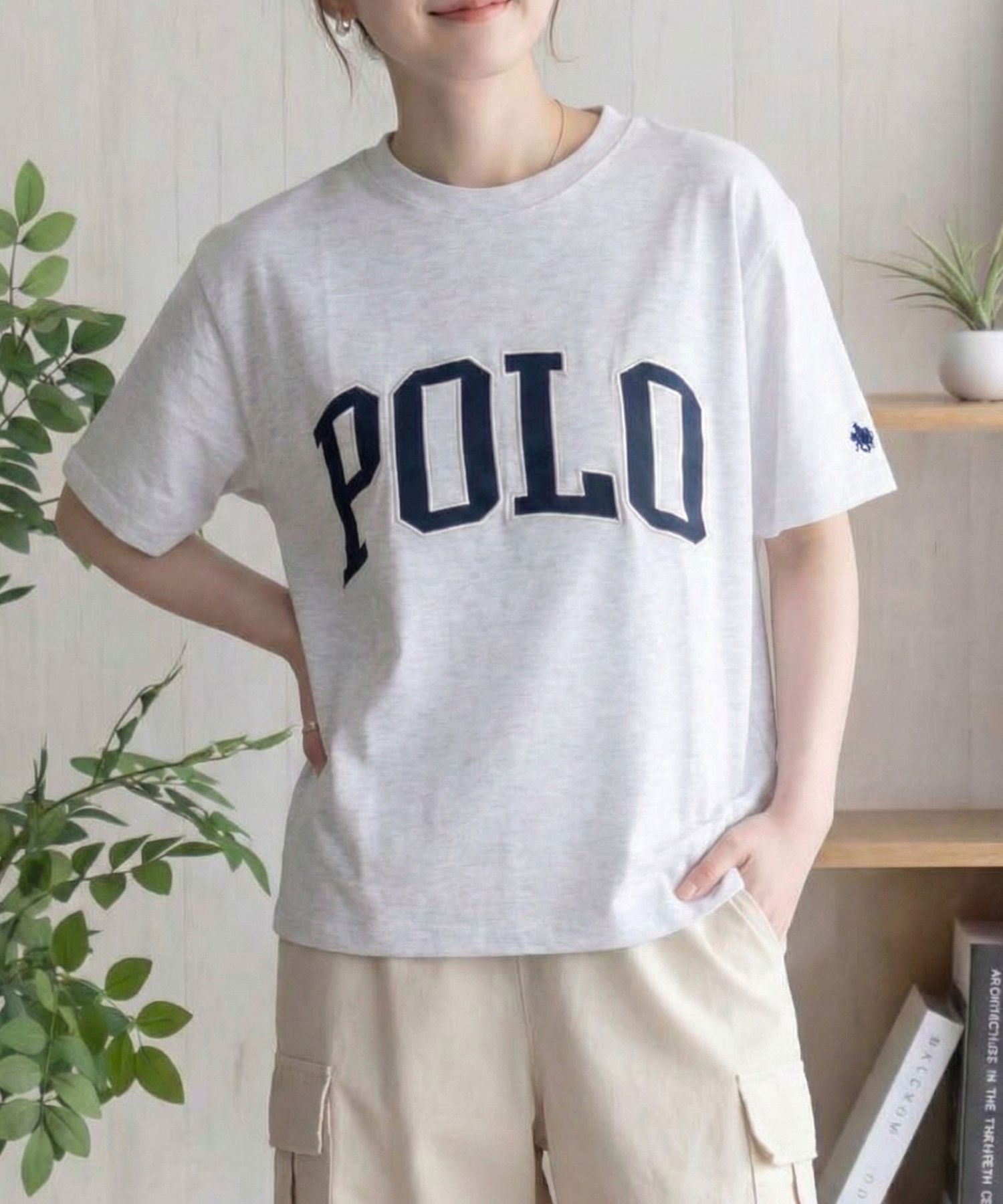 POLO BCS  ワッペンクロップドTシャツ レディース メール便 対応商品商品サムネイル-2