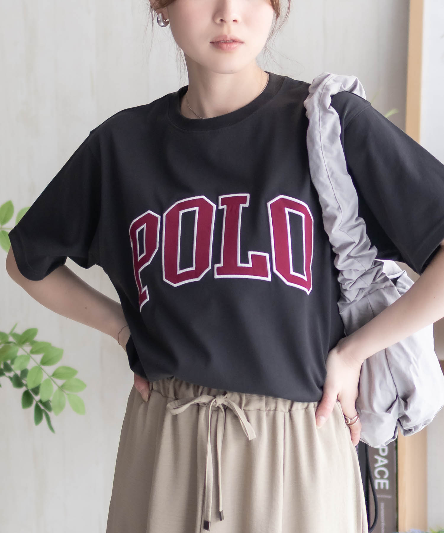 POLO BCS  ワッペンクロップドTシャツ レディース メール便 対応商品商品サムネイル-4