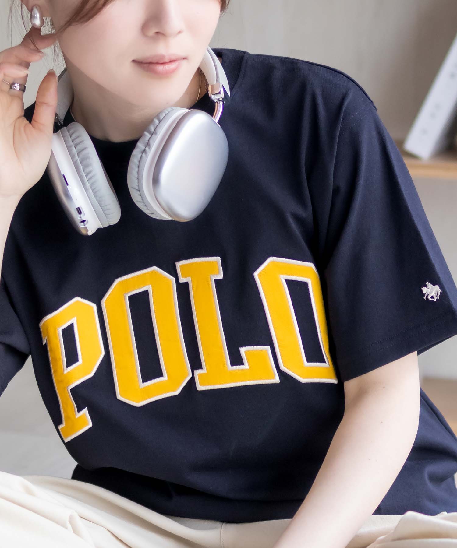 POLO BCS ワッペンクロップドTシャツ レディース ネコポス 対応商品