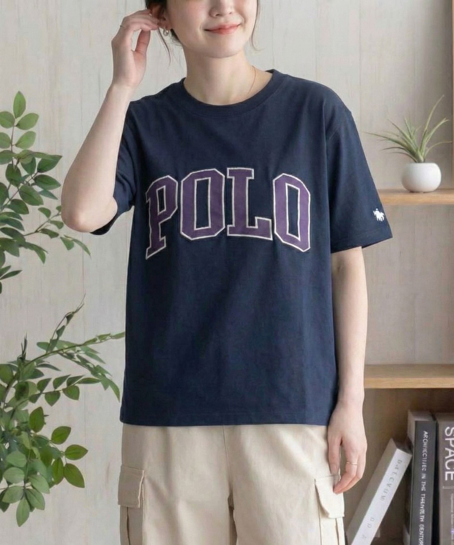 POLO BCS  ワッペンクロップドTシャツ レディース メール便 対応商品商品サムネイル-6