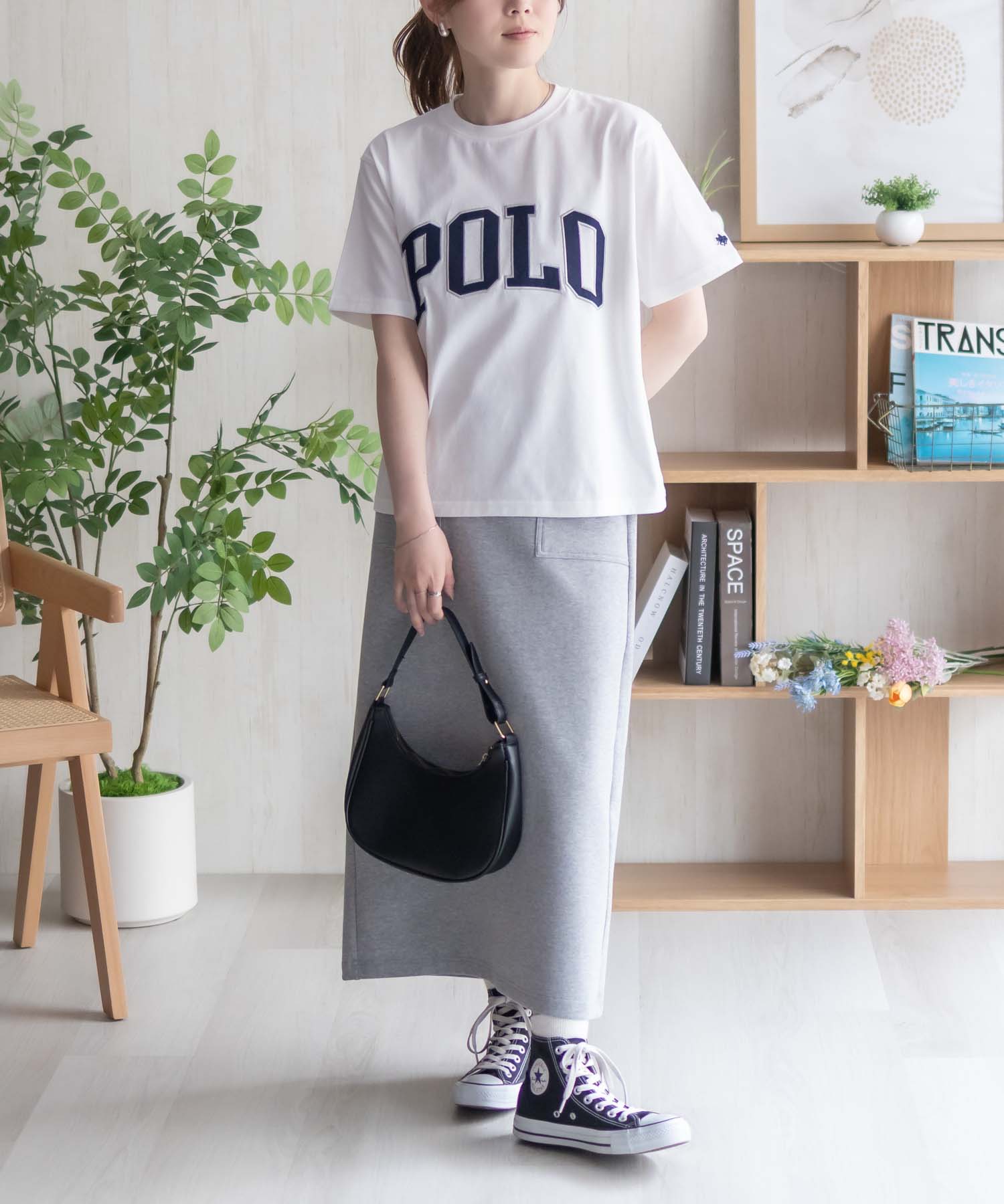 POLO BCS ワッペンクロップドTシャツ レディース ネコポス 対応商品