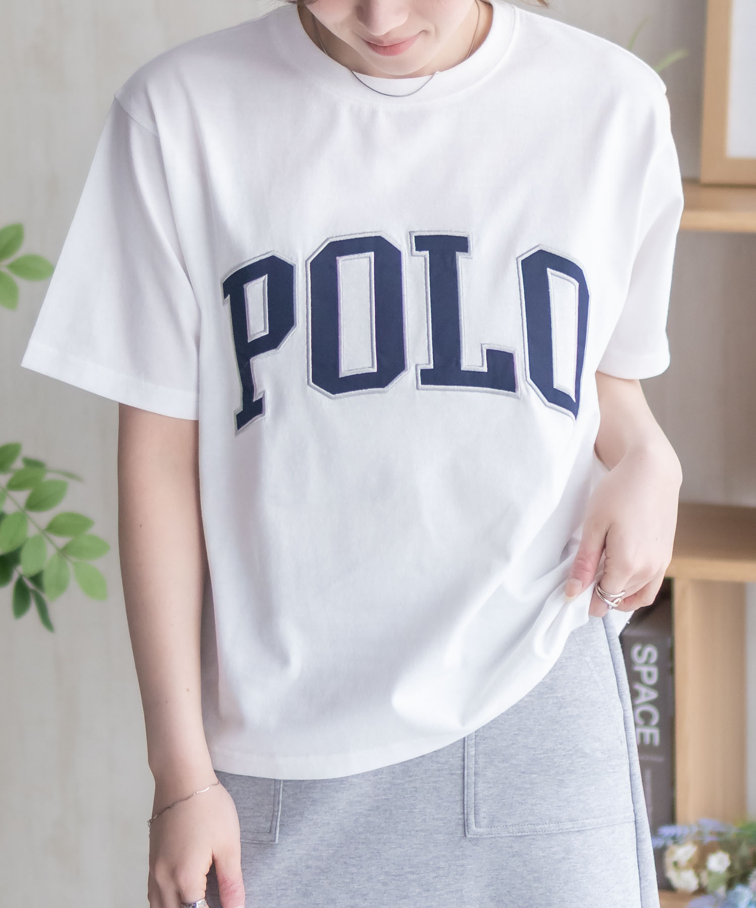 POLO BCS  ワッペンクロップドTシャツ レディース メール便 対応商品商品画像-8