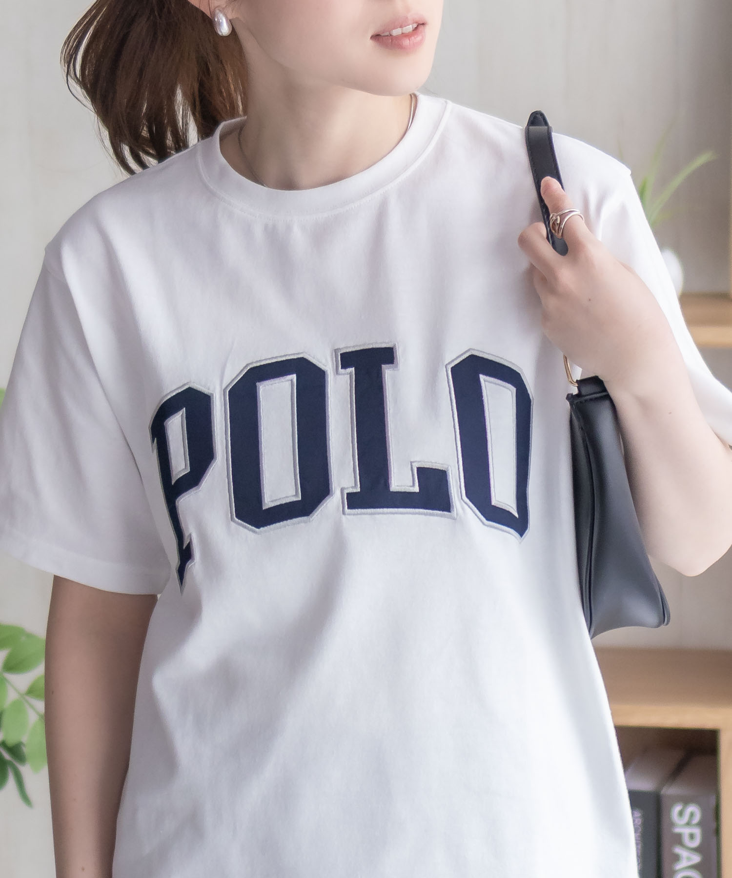 POLO BCS  ワッペンクロップドTシャツ レディース メール便 対応商品商品画像-9