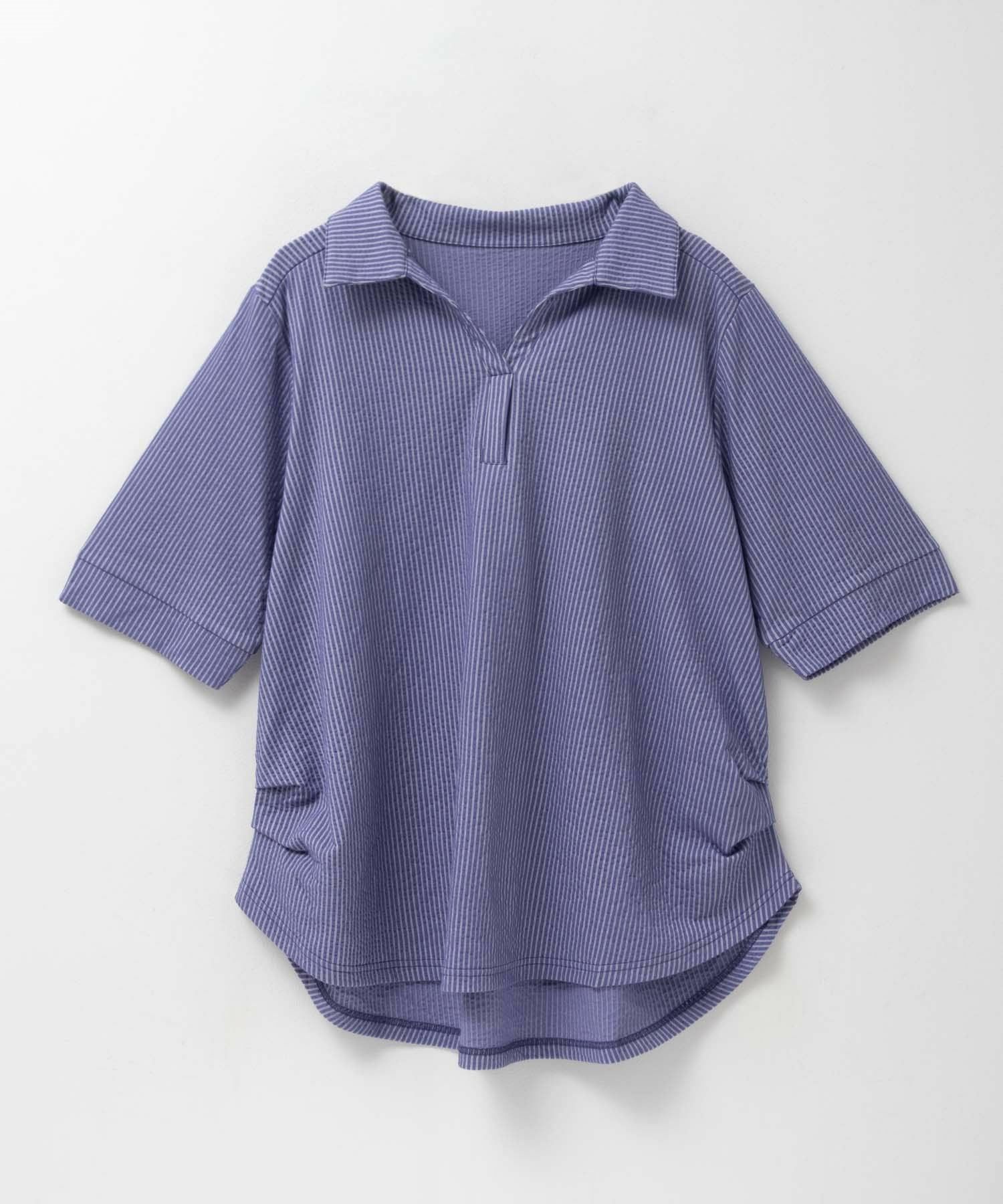 nAvy 襟付きスキッパープルオーバー レディース
