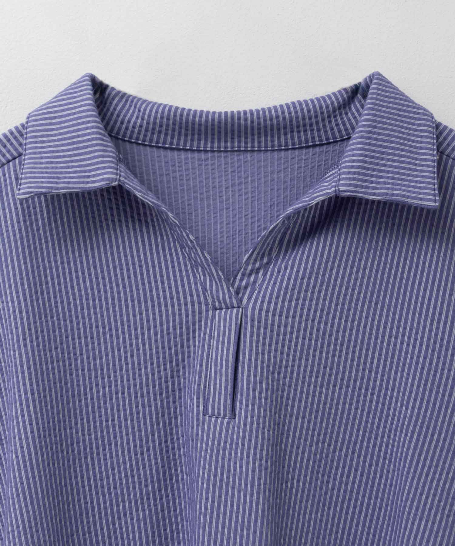 nAvy 襟付きスキッパープルオーバー レディース