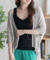 nAvy ハピ楽 カップ付きリブスクエアタンクトップ レディース