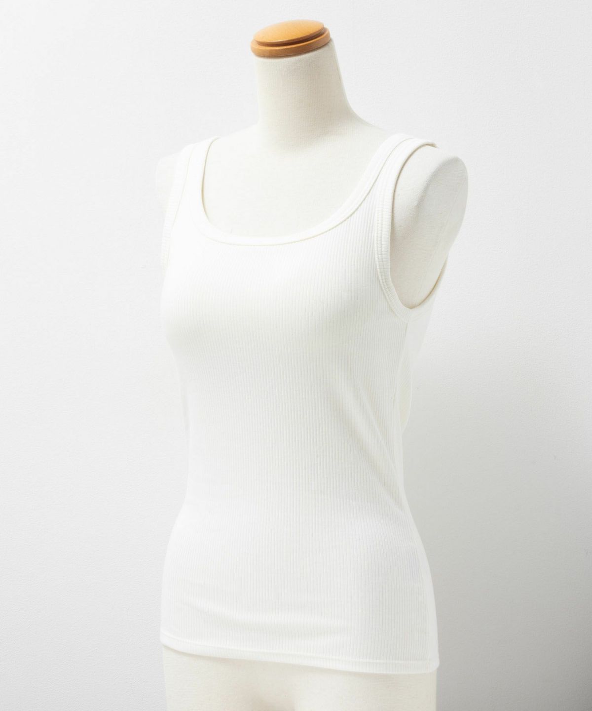 nAvy ハピ楽 カップ付きリブスクエアタンクトップ レディース