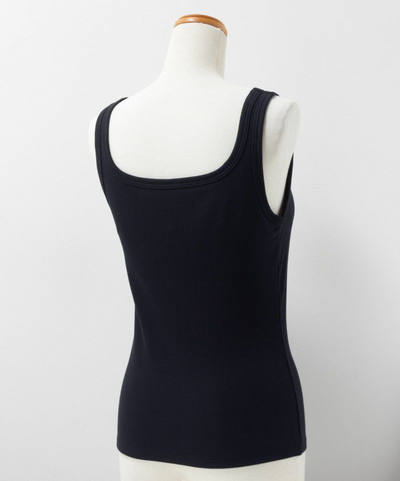 nAvy ハピ楽 カップ付きリブスクエアタンクトップ レディース商品画像-24