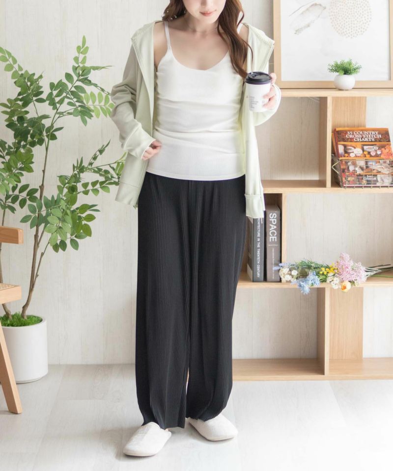 nAvy ハピ楽 カップ付きリブキャミソール レディース商品画像-10