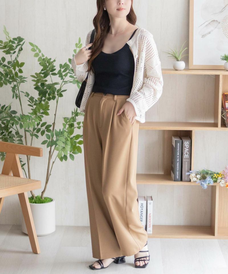 nAvy ハピ楽 カップ付きリブキャミソール レディース商品画像-15