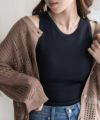 nAvy ハピ楽 カップ付きリブアメスリタンクトップ レディース
