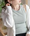 nAvy ハピ楽 カップ付きリブアメスリタンクトップ レディース