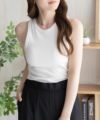 nAvy ハピ楽 カップ付きリブアメスリタンクトップ レディース商品サムネイル-4