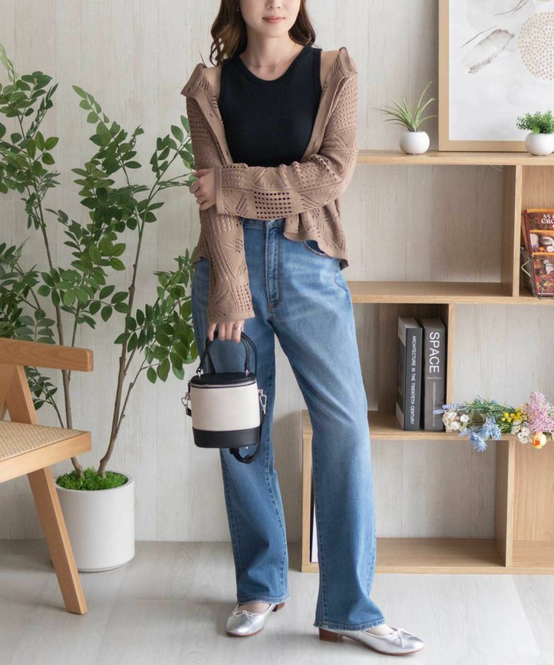 nAvy ハピ楽 カップ付きリブアメスリタンクトップ レディース商品画像-15