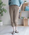 nAvy SARARI 裾シャーリング7分丈パンツ レディース商品サムネイル-5