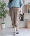 nAvy SARARI 裾シャーリング7分丈パンツ レディース商品サムネイル-7