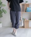 nAvy SARARI 裾シャーリング7分丈パンツ レディース商品サムネイル-14