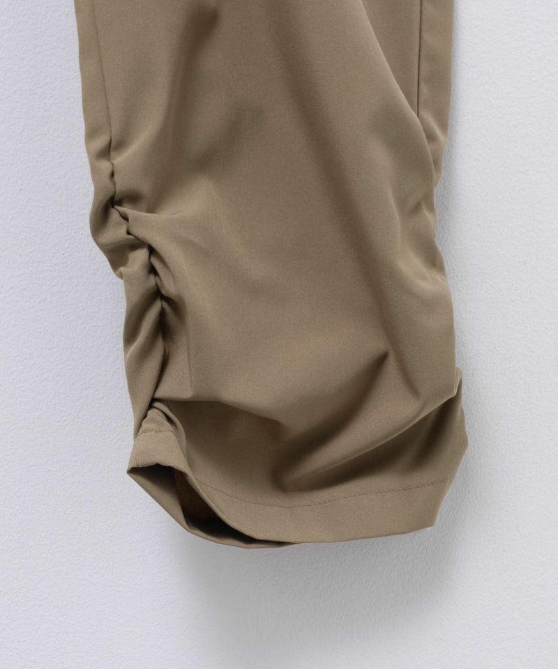 nAvy SARARI 裾シャーリング7分丈パンツ レディース