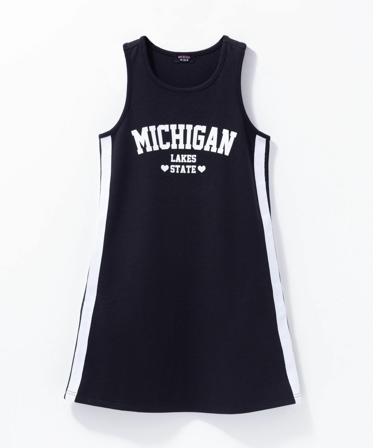 RICH MIX ポンチ素材 メッシュアンサンブルワンピース キッズ