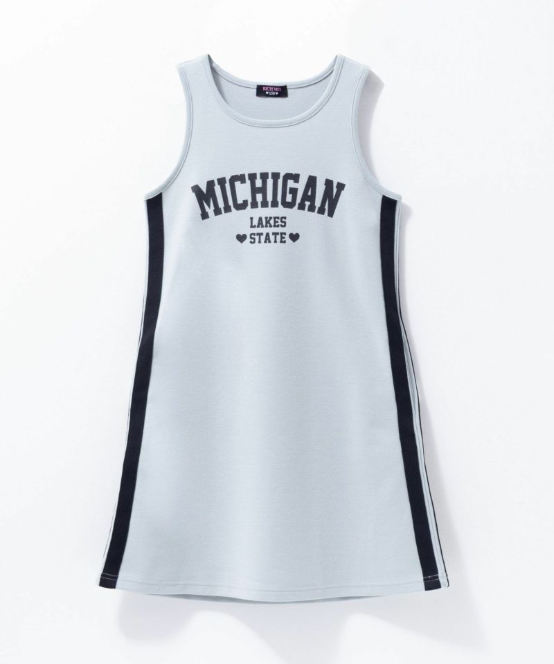 RICH MIX  ポンチ素材 メッシュアンサンブルワンピース キッズ商品画像-7