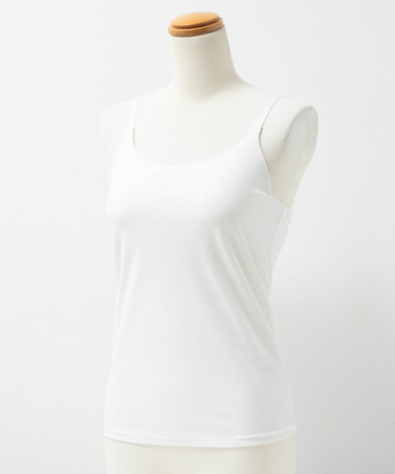 nAvy  ハピ楽 カップ付きナイロンベア天スクエアキャミソール レディース商品画像-24