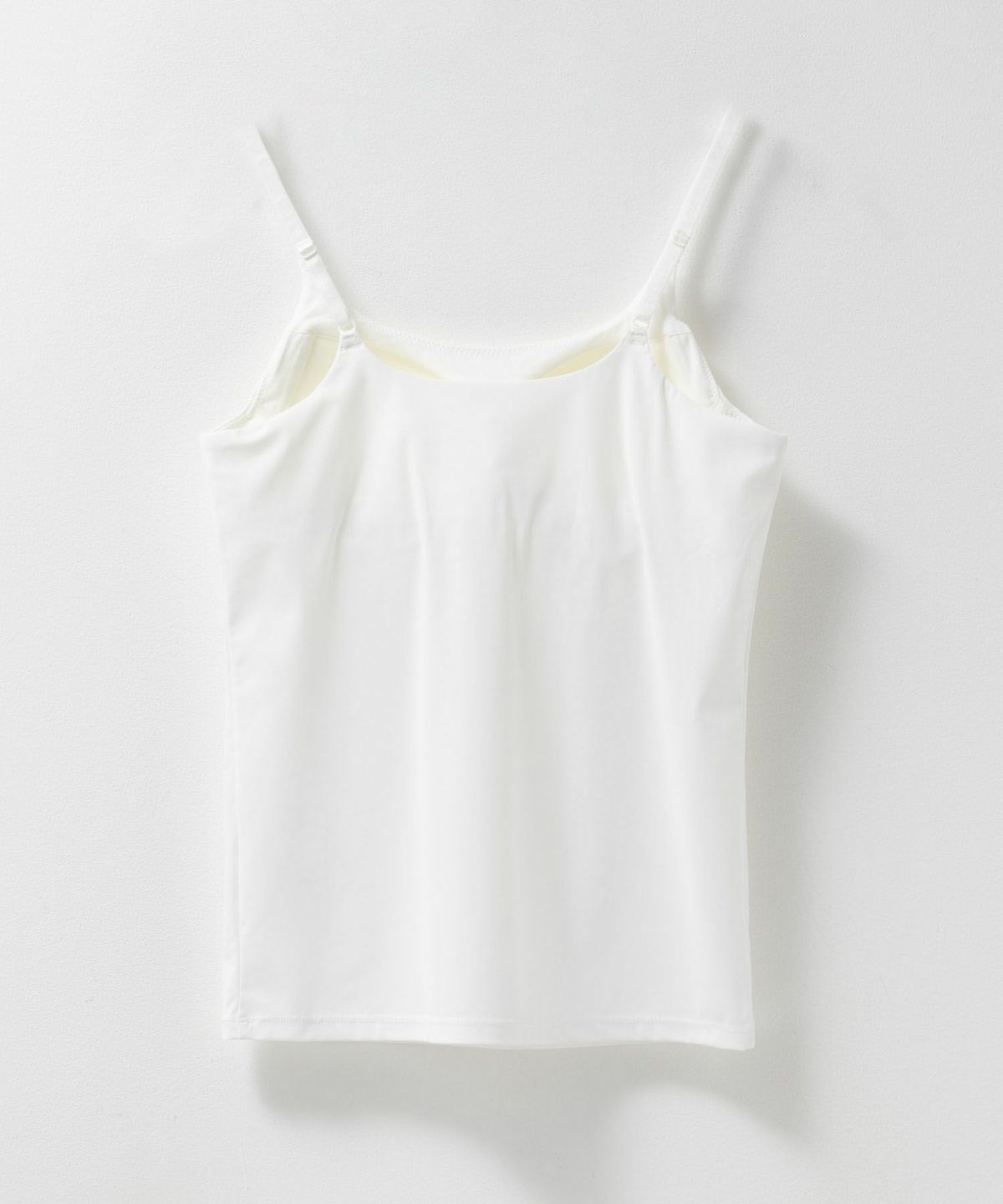 nAvy ハピ楽 カップ付きナイロンベア天スクエアキャミソール レディース