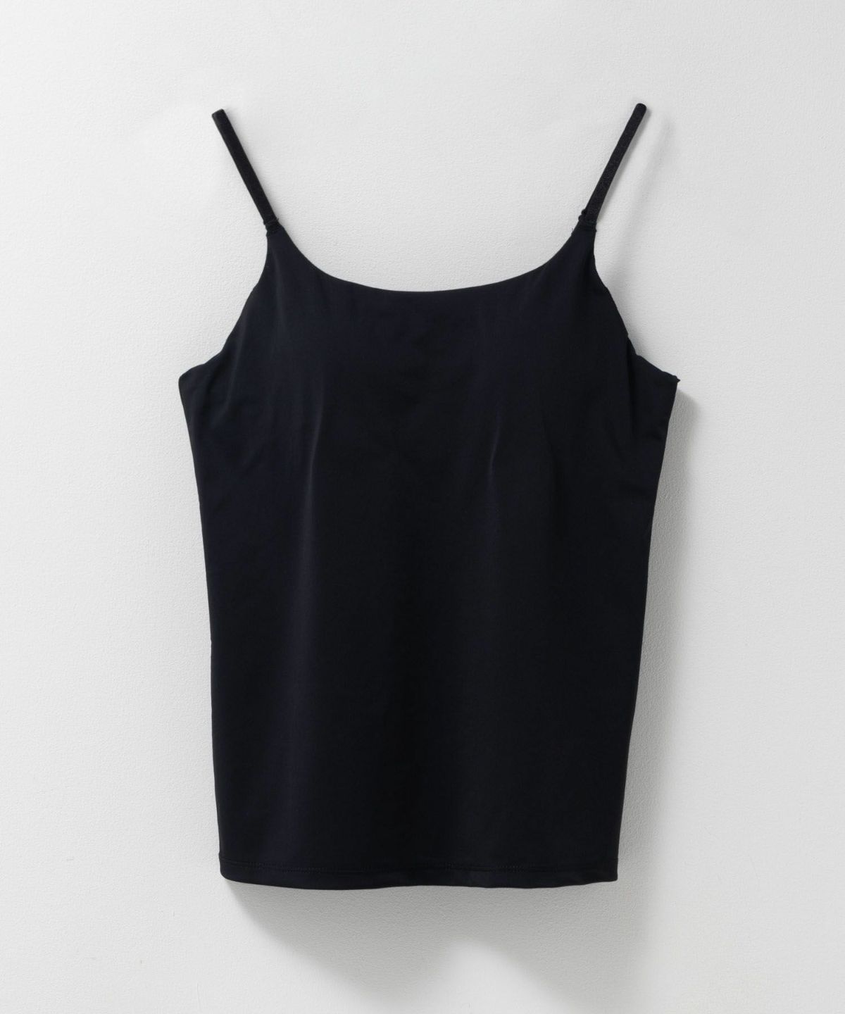 nAvy ハピ楽 カップ付きナイロンベア天スクエアキャミソール レディース