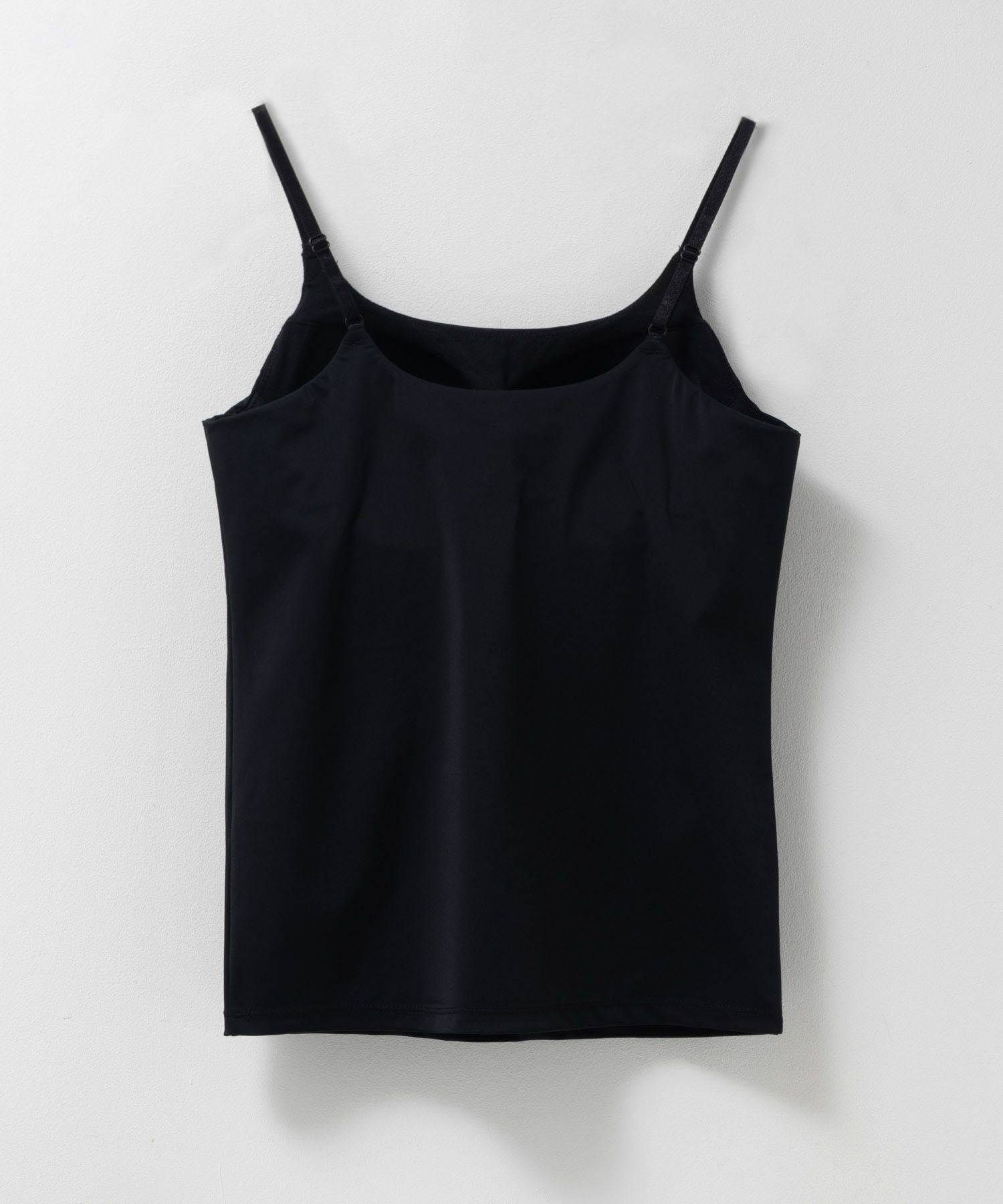 nAvy ハピ楽 カップ付きナイロンベア天スクエアキャミソール レディース