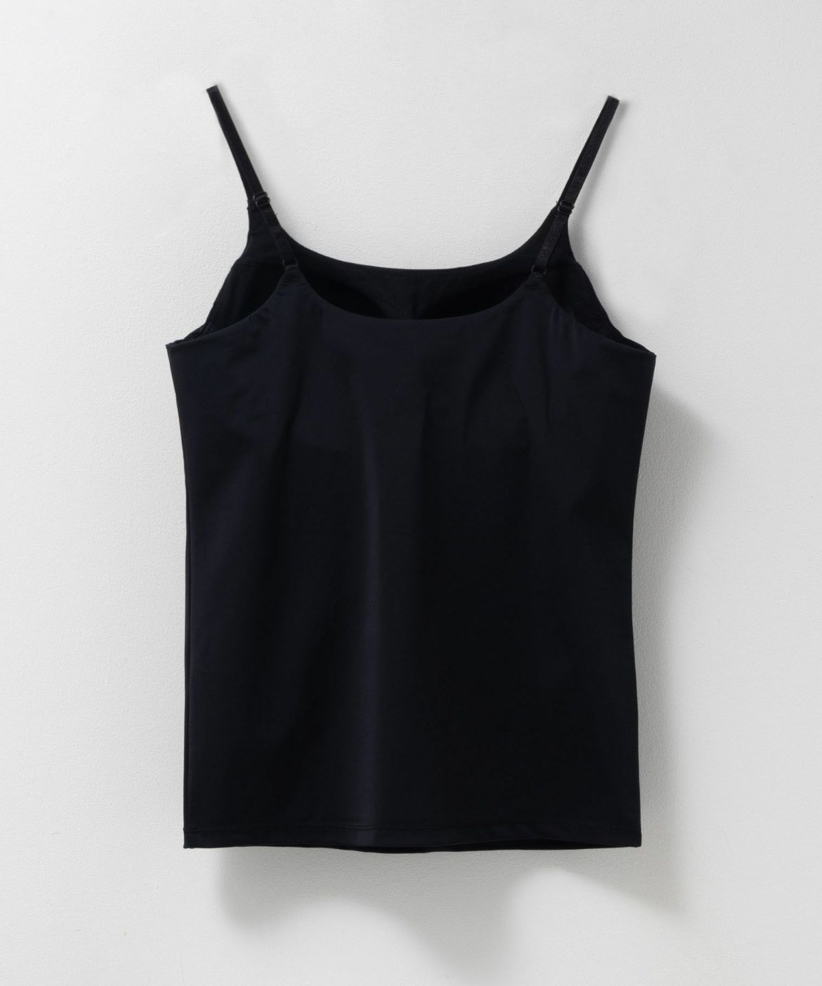 nAvy ハピ楽 カップ付きナイロンベア天スクエアキャミソール レディース