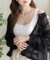 nAvy ハピ楽 カップ付きナイロンベア天スクエアタンクトップ レディース