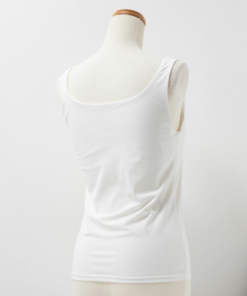 nAvy ハピ楽 カップ付きナイロンベア天スクエアタンクトップ レディース商品画像-22