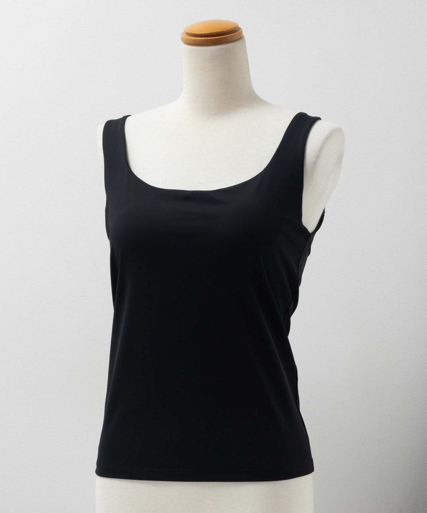 nAvy ハピ楽 カップ付きナイロンベア天スクエアタンクトップ レディース