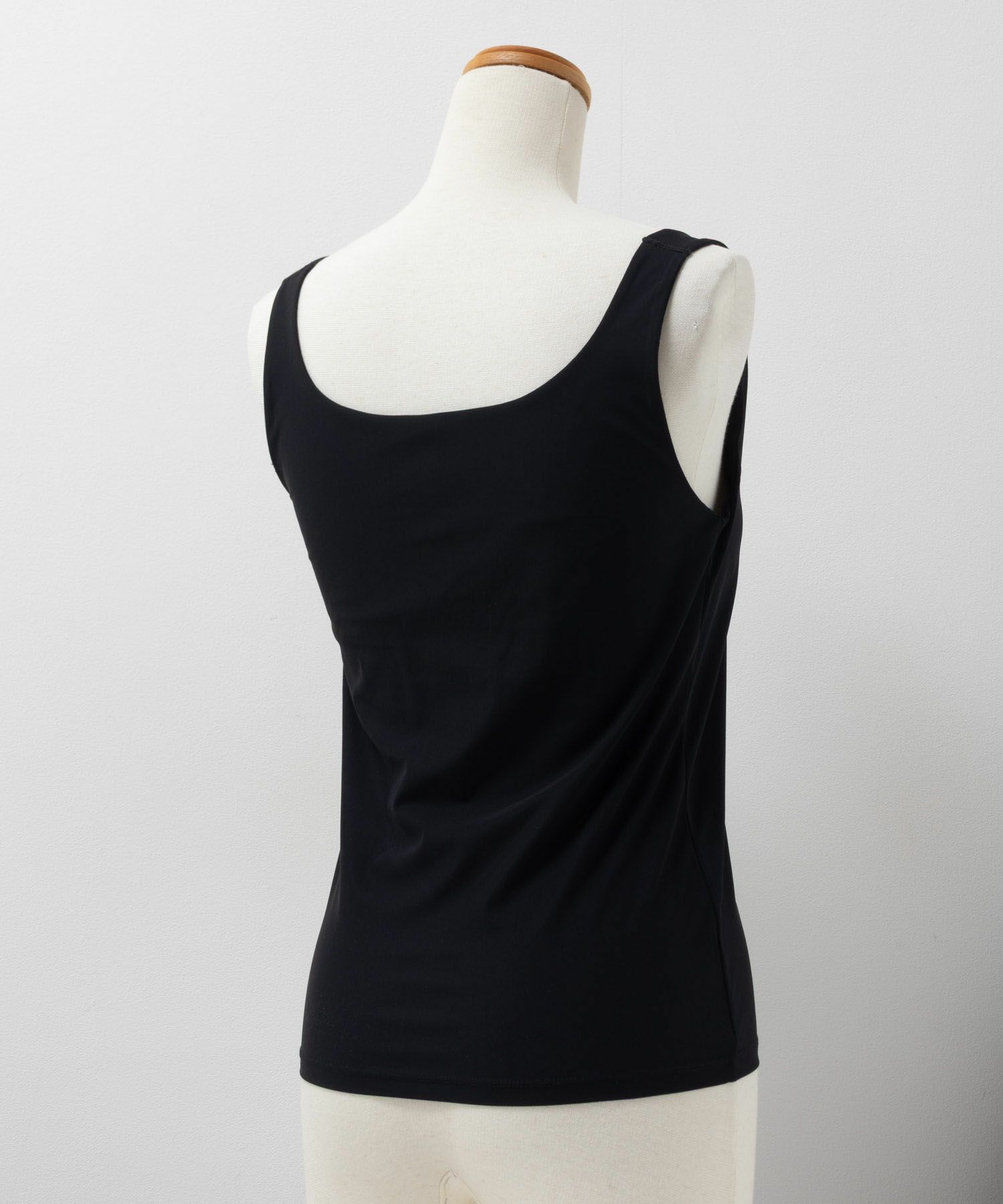 nAvy ハピ楽 カップ付きナイロンベア天スクエアタンクトップ レディース