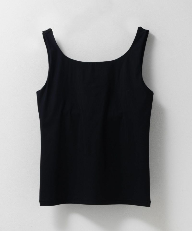 nAvy  ハピ楽 カップ付きナイロンベア天スクエアタンクトップ レディース商品画像-30