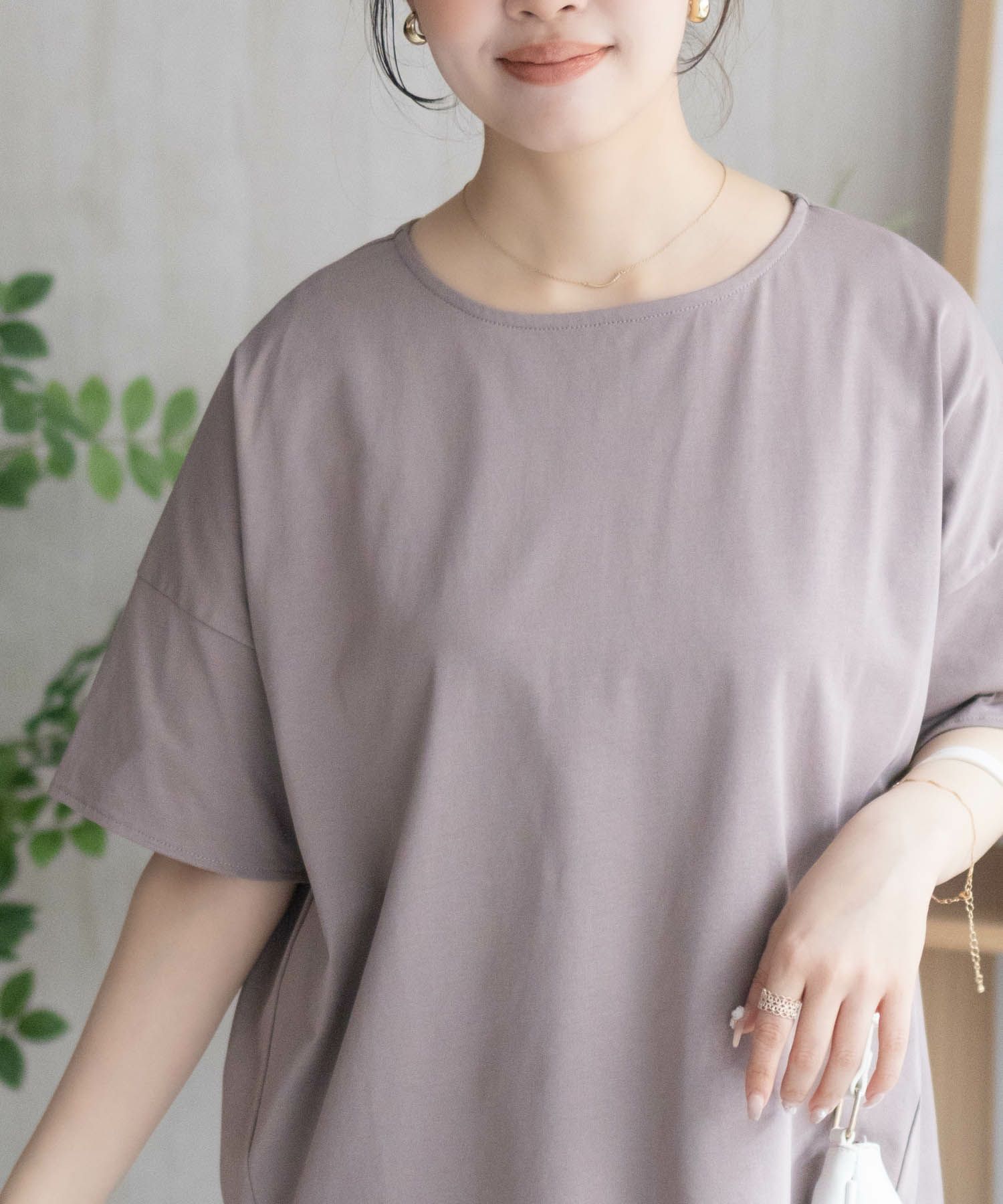 nAvy SARARI 切替ワイドプルオーバー レディース