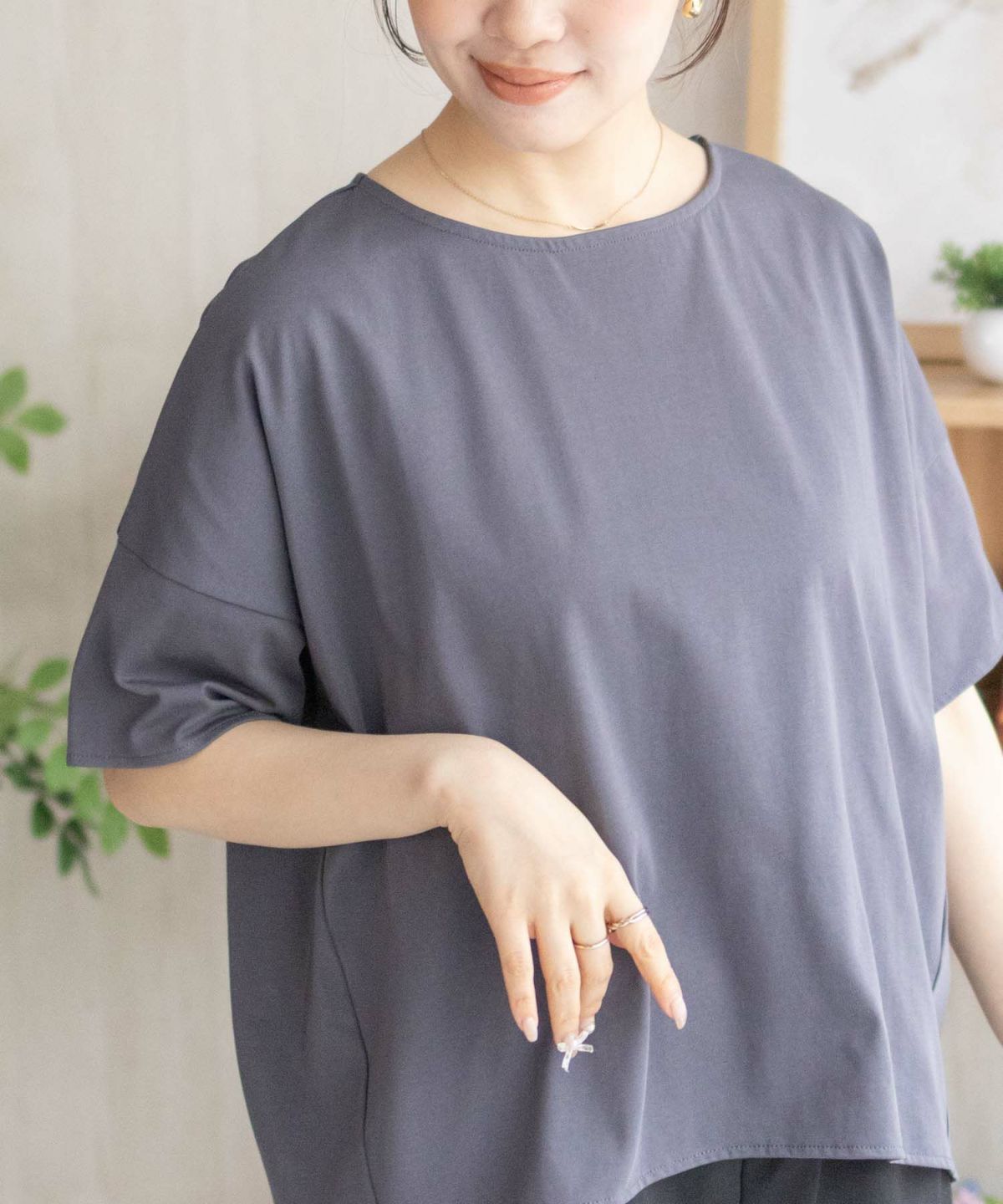 nAvy SARARI 切替ワイドプルオーバー レディース