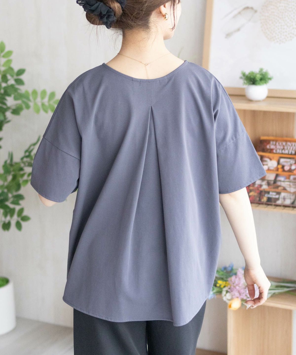 nAvy SARARI 切替ワイドプルオーバー レディース