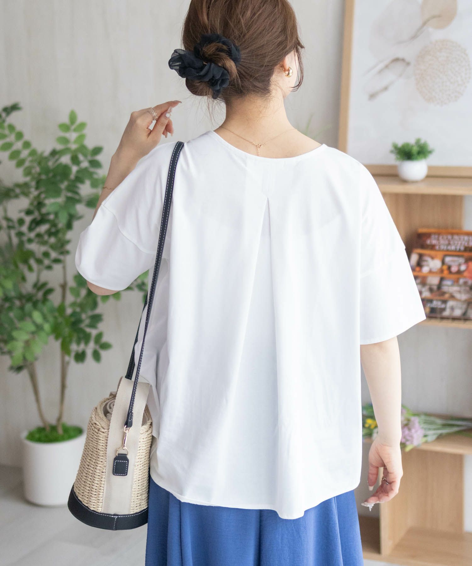 nAvy SARARI 切替ワイドプルオーバー レディース