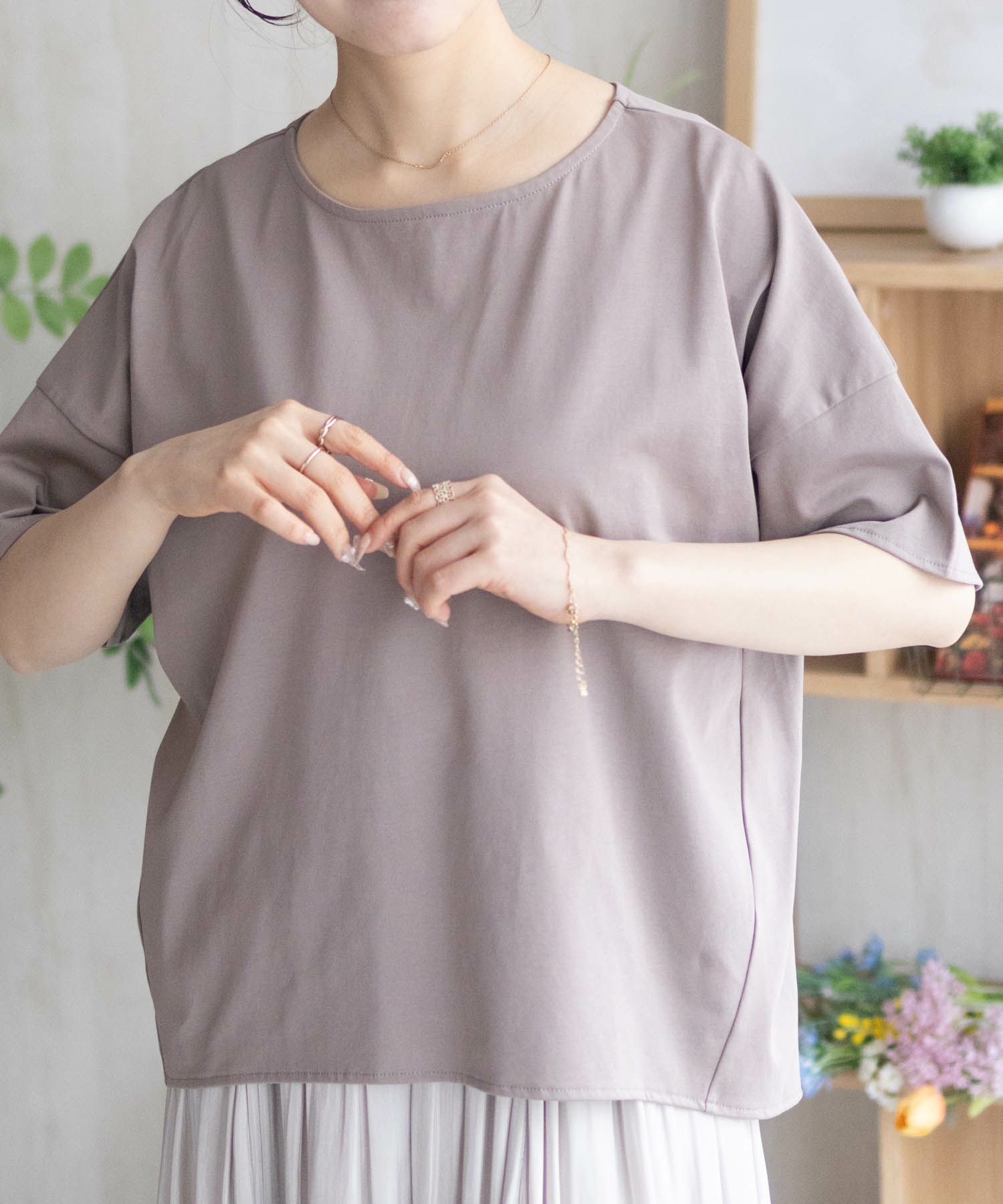 nAvy SARARI  切替ワイドプルオーバー レディース商品画像-14