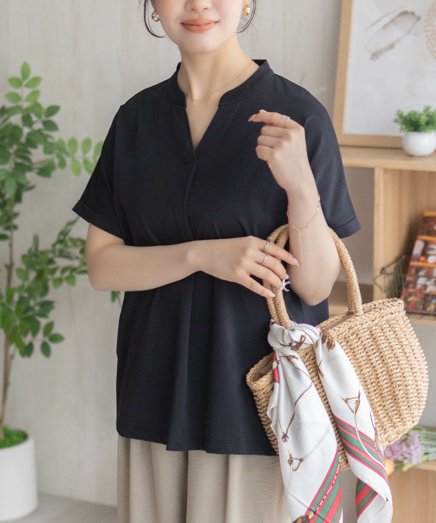 nAvy SARARI  スキッパープルオーバー レディース商品画像-3