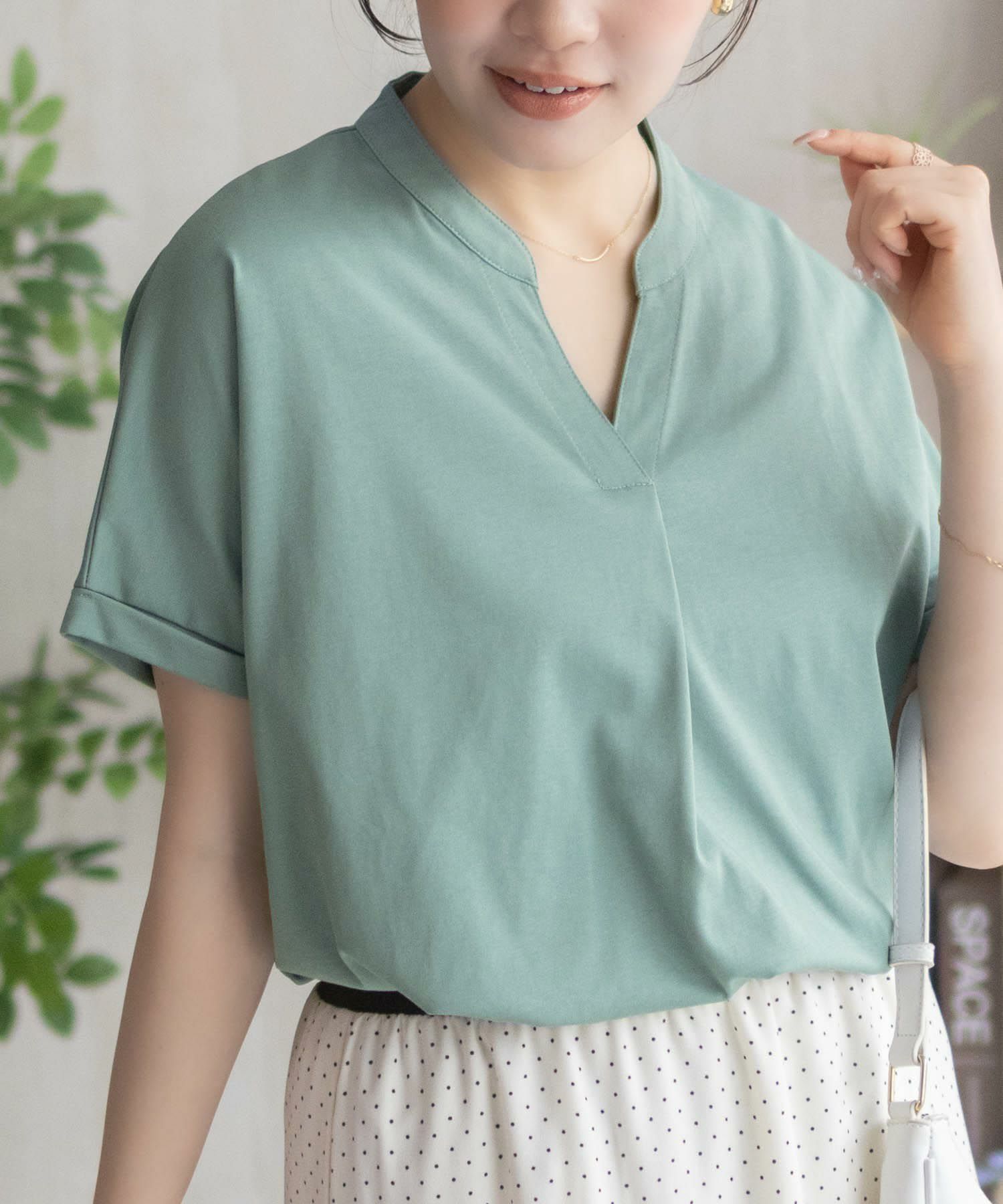 nAvy SARARI スキッパープルオーバー レディース