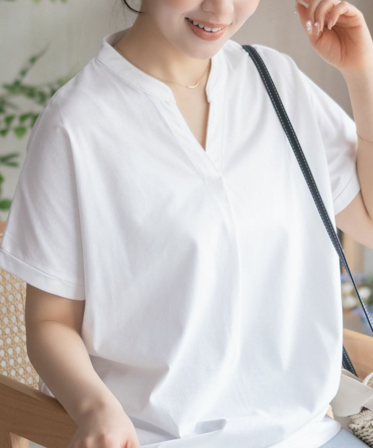 nAvy SARARI スキッパープルオーバー レディース