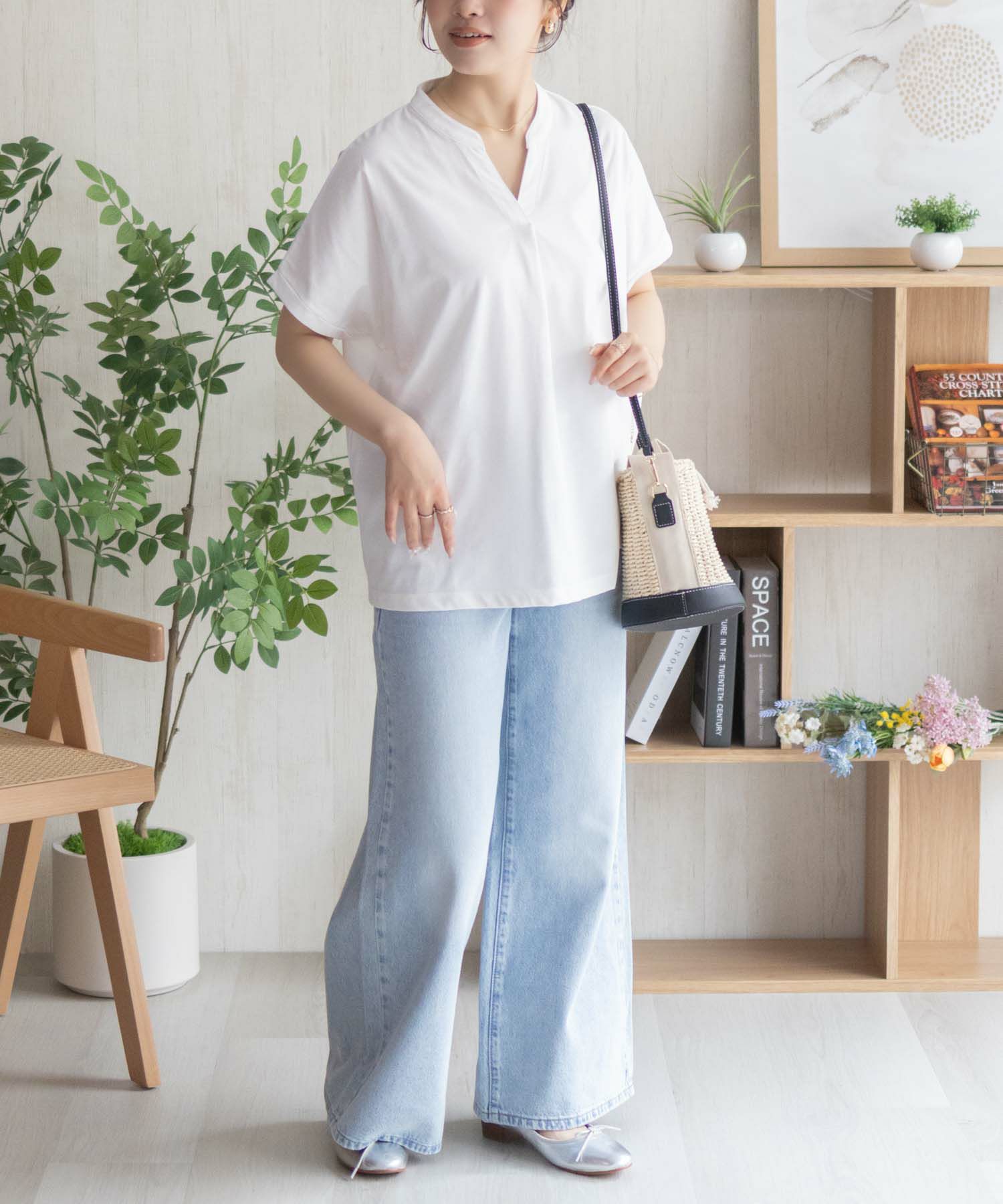 nAvy SARARI スキッパープルオーバー レディース