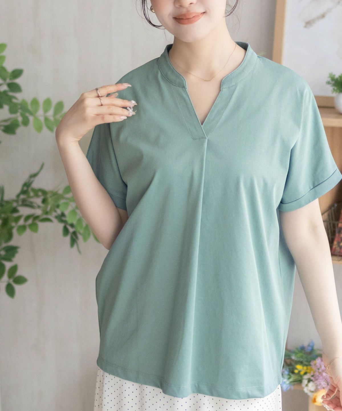 nAvy SARARI スキッパープルオーバー レディース