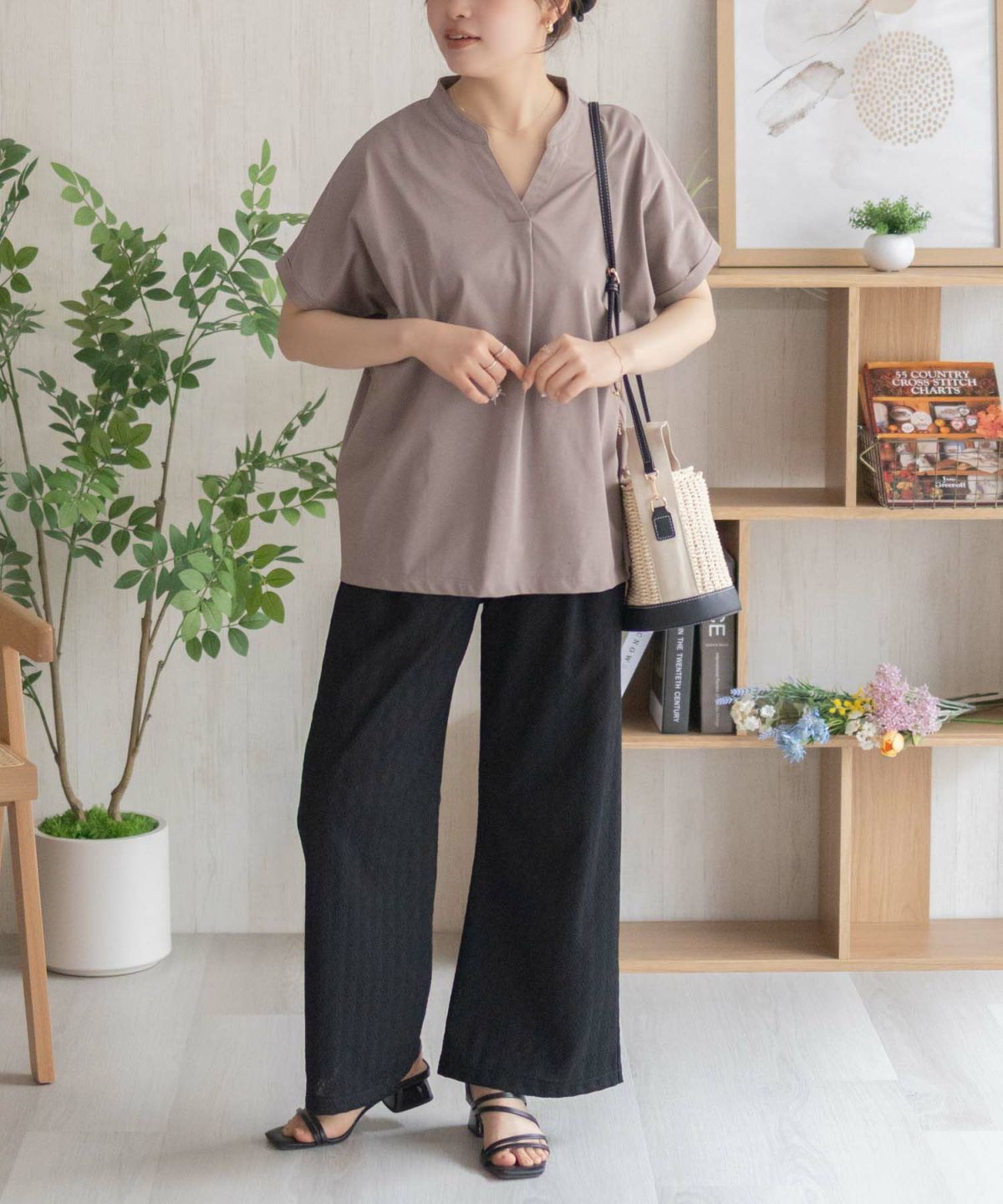 nAvy SARARI スキッパープルオーバー レディース