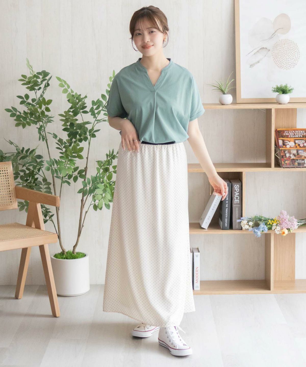 nAvy SARARI スキッパープルオーバー レディース