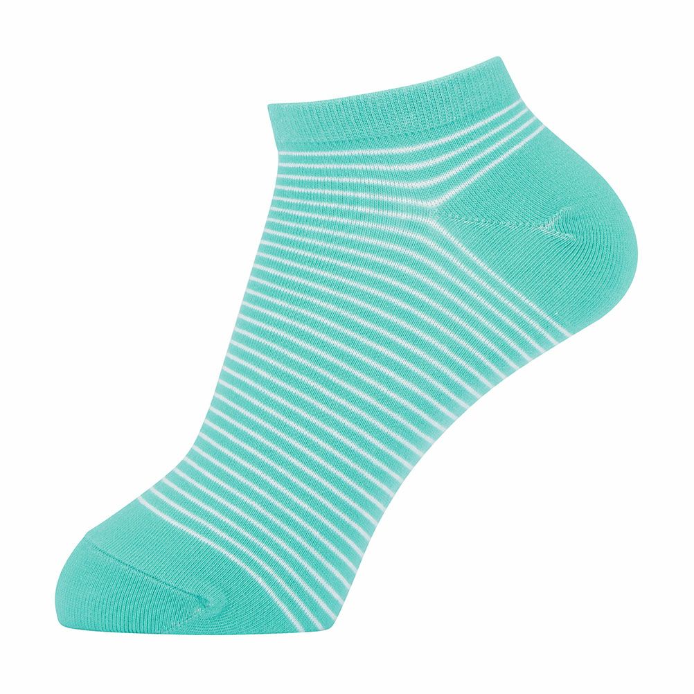 NAVY アンクルソックス 細ボーダー レディース