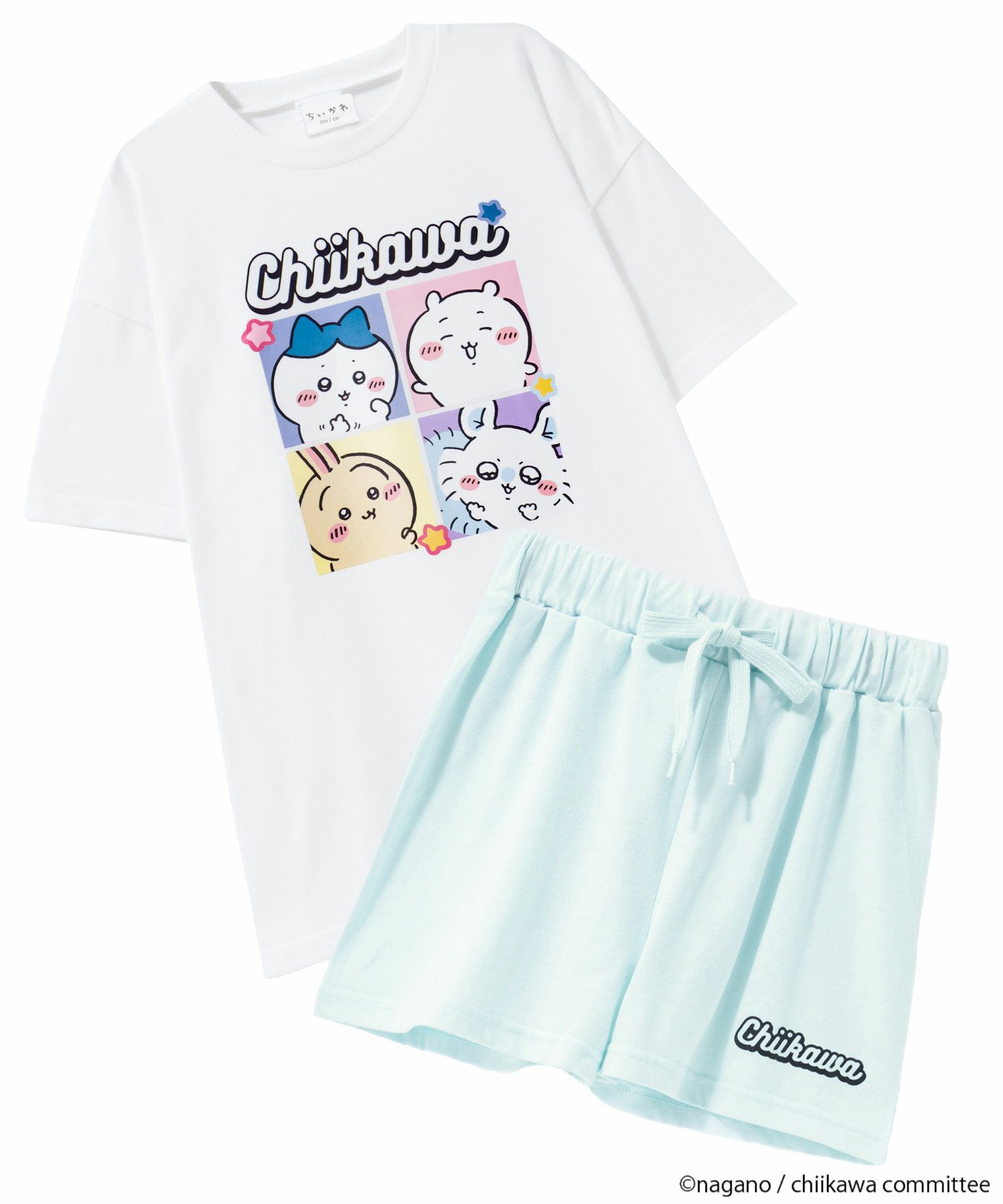 [期間限定価格]ちいかわ ルームウェア半袖セットアップ キッズ商品画像-1