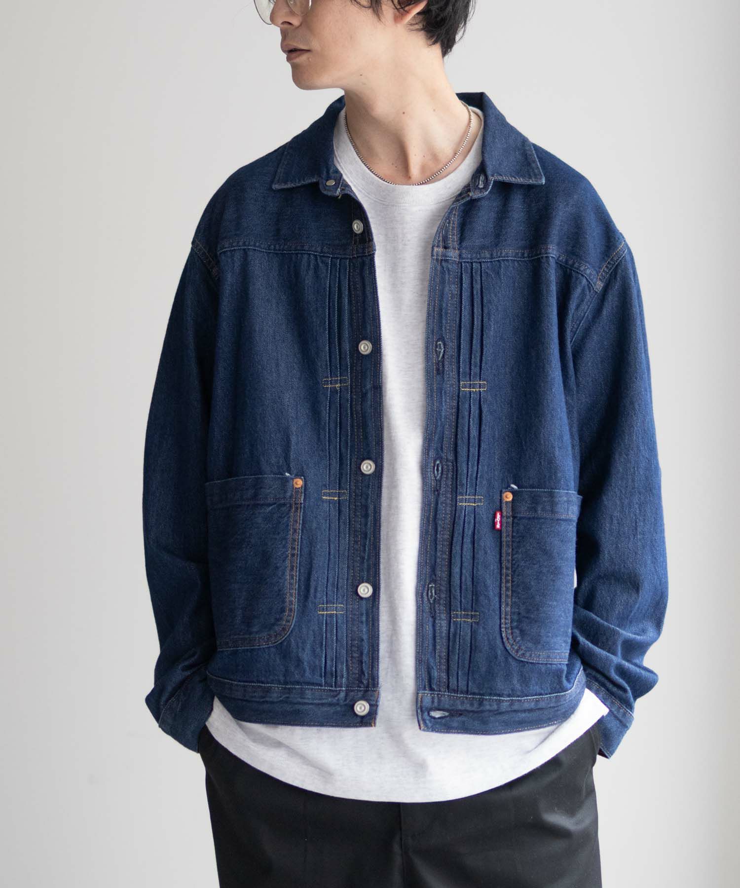 Levi's ヴィンテージ プリーツ トラッカージャケット メンズ