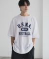 NAVY カレッジスウェットTシャツ メンズ ネコポス 対応商品